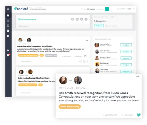 Cooleaf employee engagement software